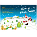 Christmas paper card for greeting